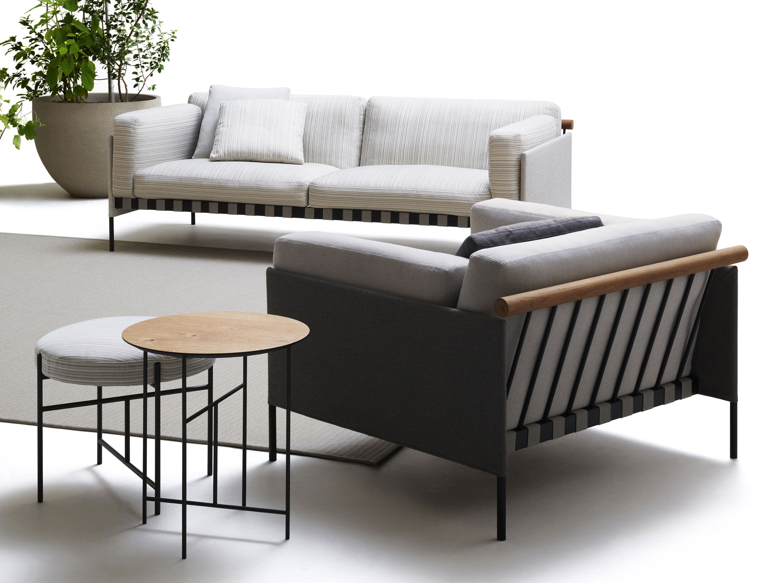 Съемное тканевое садовое кресло с подлокотниками DE PADOVA Étiquette Outdoor ARCH-00116731 - Вид №3