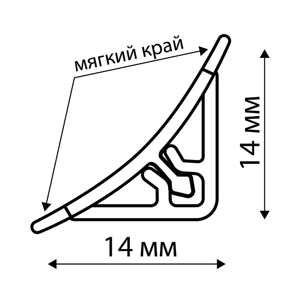 Плинтус для столешницы 240 см цвет бежевый Santreyd Галтель STLM-2088176 - Вид №2