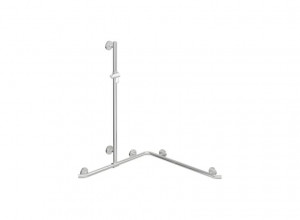 950.35.34054 Поручень для душа с выдвижным держателем для душа теплое прикосновение HEWI Greifen