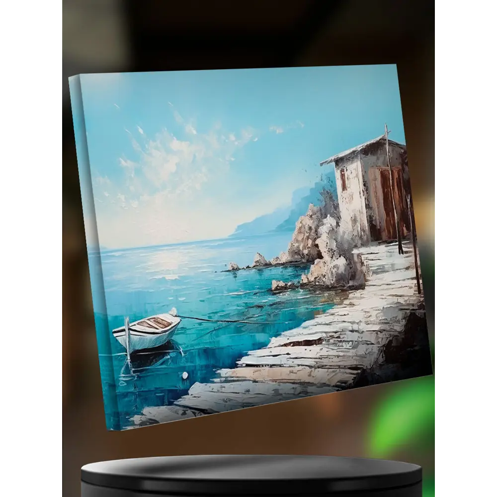 Картина FBRUSH 'Причал' 50×40 см для современного интерьера 89355711 STLM-1573068 - Вид №1