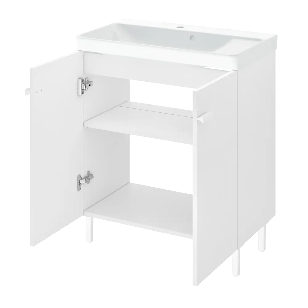 Тумба под раковину напольная Sensea Easy 70 см цвет белый 86197267 STLM-2169681 - Вид №3