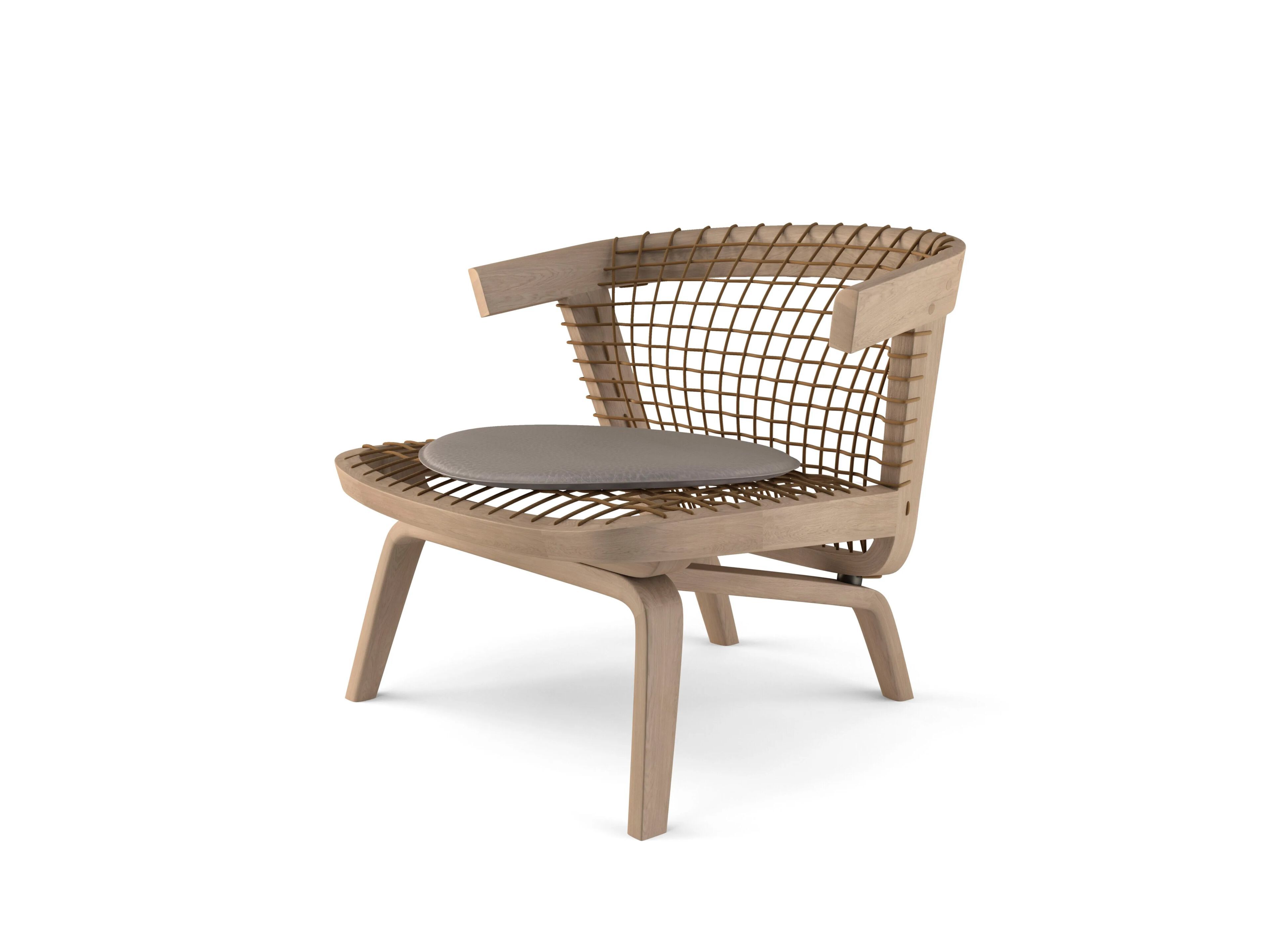 Кресло из массива дерева с подлокотниками CASA Allover ARCH-00149635 - Вид №3