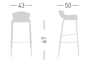 Стул из инженерного пластика GABER Alhambra ARCH-00095665 - Вид №4