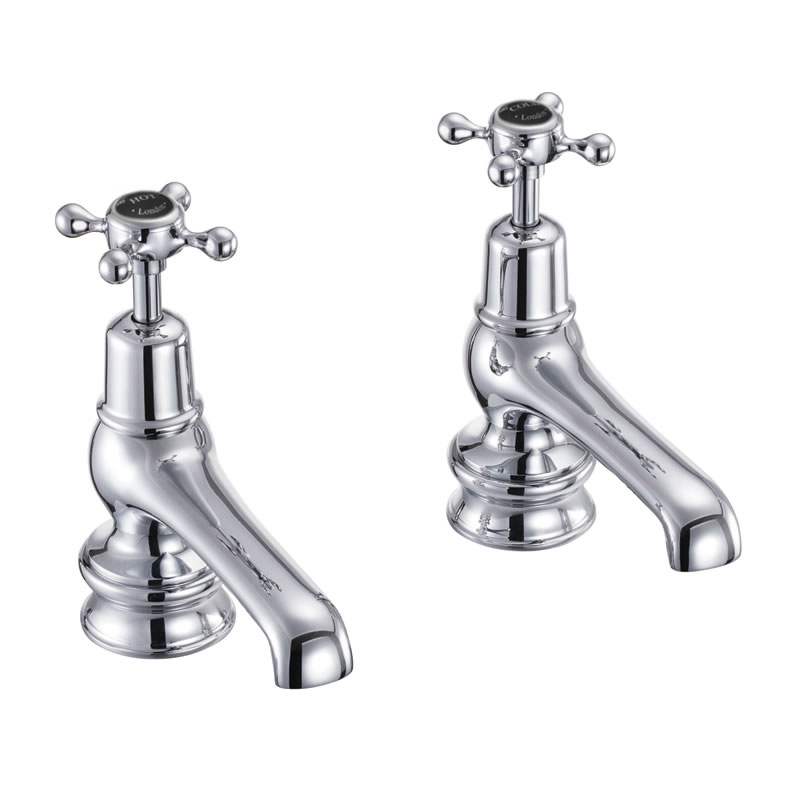 Burlington Кран для бассейна Claremont Regent 5 " Четверть оборота с белым акцентом в никеле CLR2-QT NKL  - Вид №2