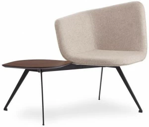 B&T Design Кресло из ткани с полкой для журналов Domino