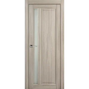 Дверь межкомнатная остеклённая Artens Мария 60x200 см ПВХ цвет шимо с замком в комплекте 82401335 STLM-2090081