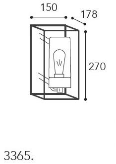 Moretti Luce Промышленный бра с накладкой Cubic 3365 - 3366 - Вид №7