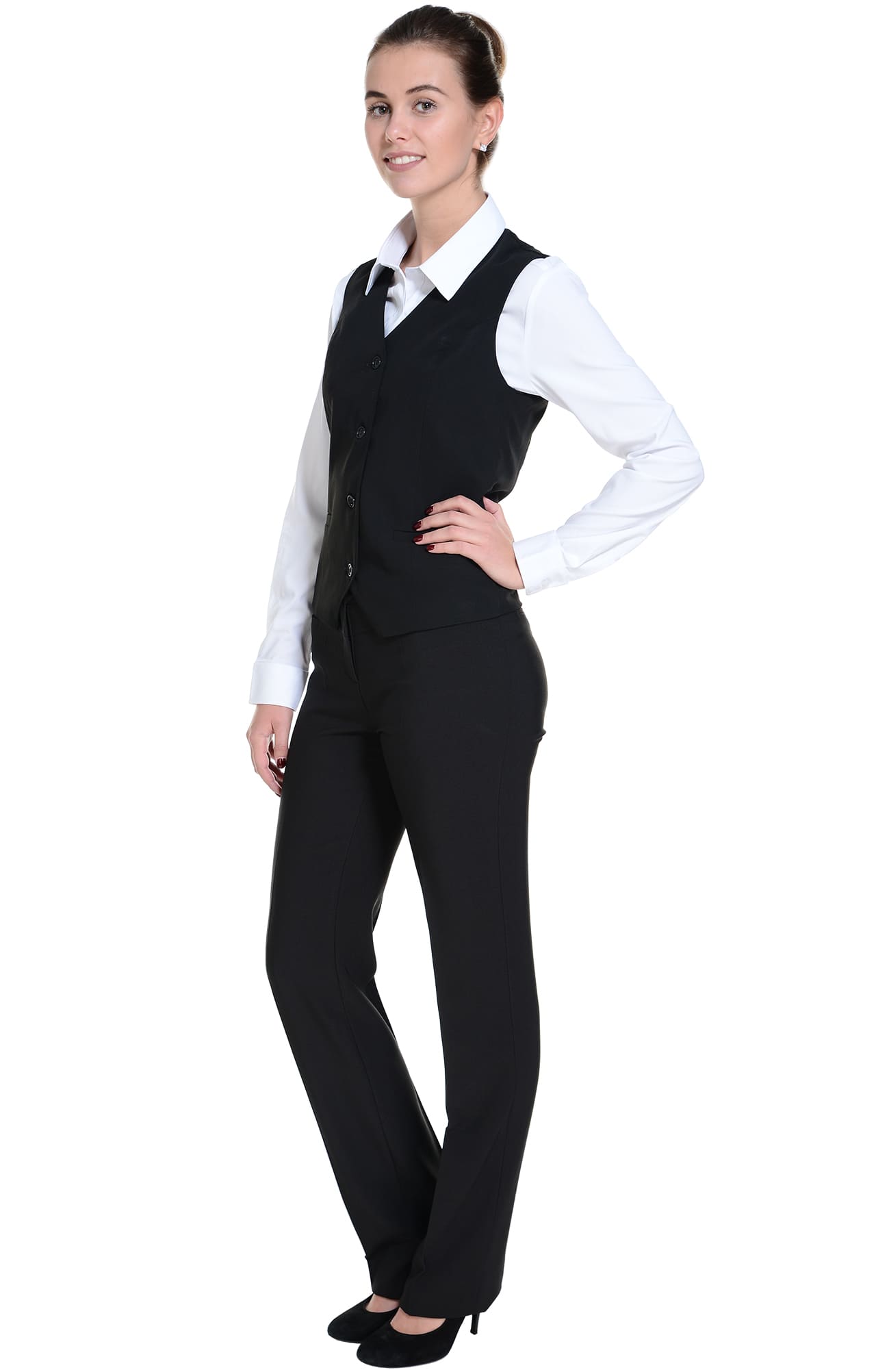 62876 Жилет  женский BLACK El-Risto  Одежда для официантов  размер 52  - Вид №14