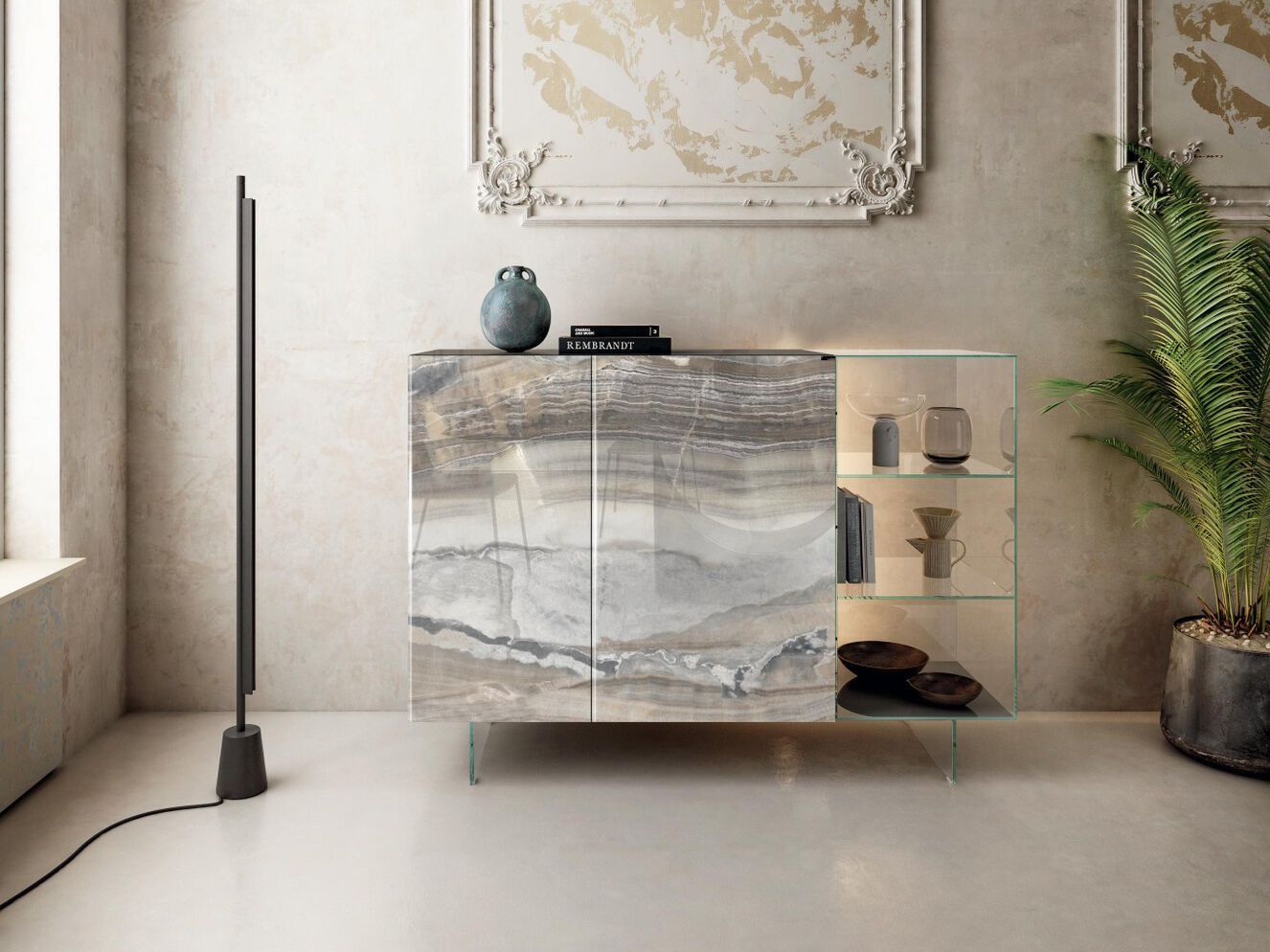 Стеклянный шкаф Lago 36e8 ARCH-00036563