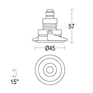 Алюминиевый круглый светодиодный светильник Ghidini Lighting знак ARCH-00029025 - Вид №5