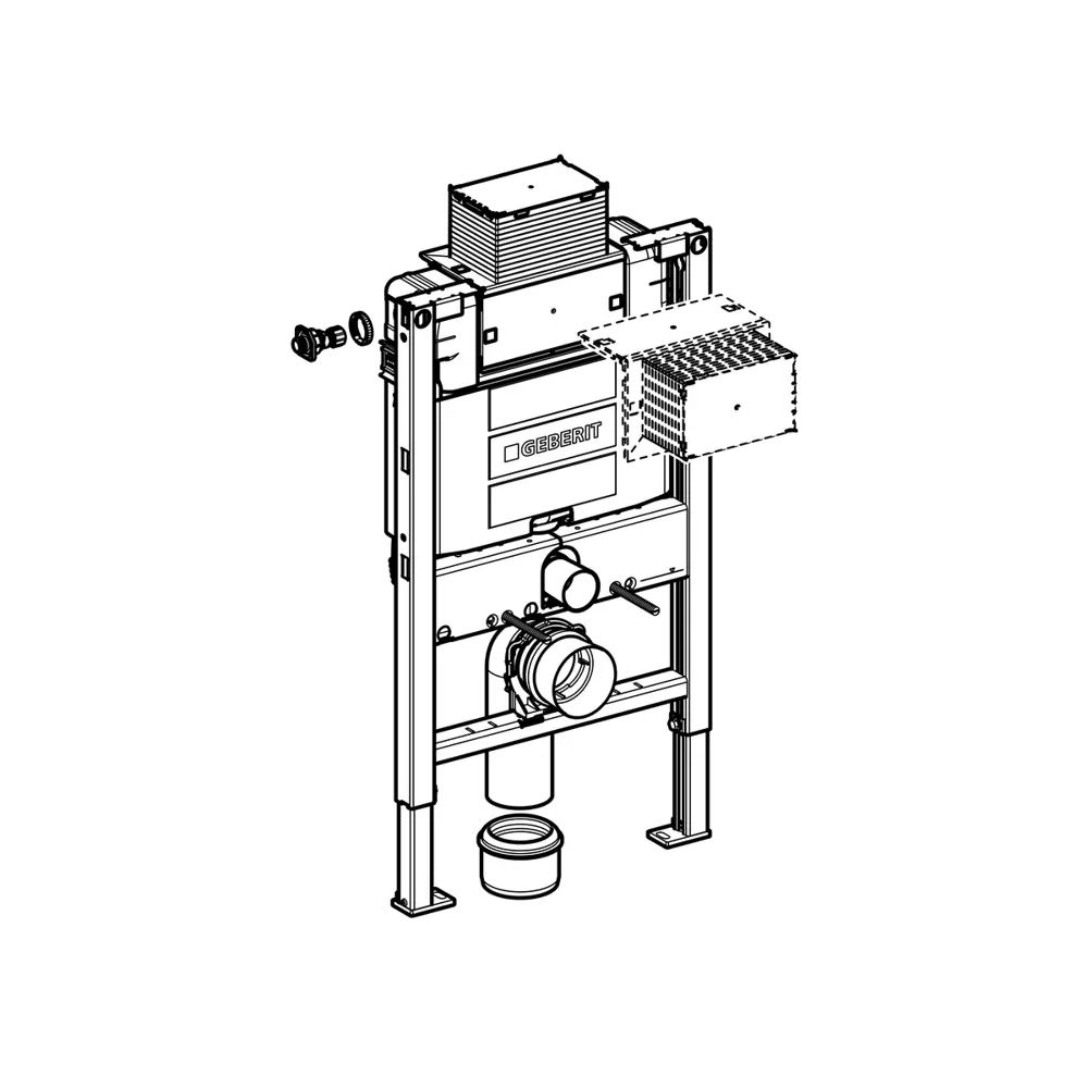 Инсталляция для подвесного унитаза Duofix Omega 82016591 STLM-2179180 Geberit  - Вид №6