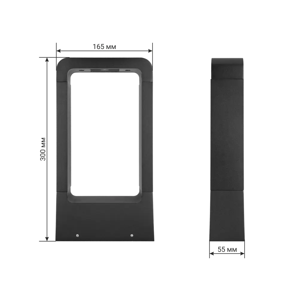 Столб уличный светодиодный Duwi Nuovo LED 30 см теплый белый свет цвет черный STLM-2084359 - Вид №8