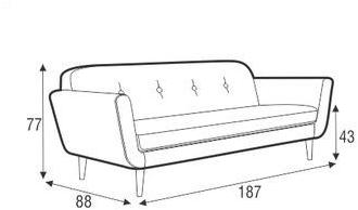 Sits Мягкий 2-местный тканевый диван Otto sun-id-1355120 - Вид №2