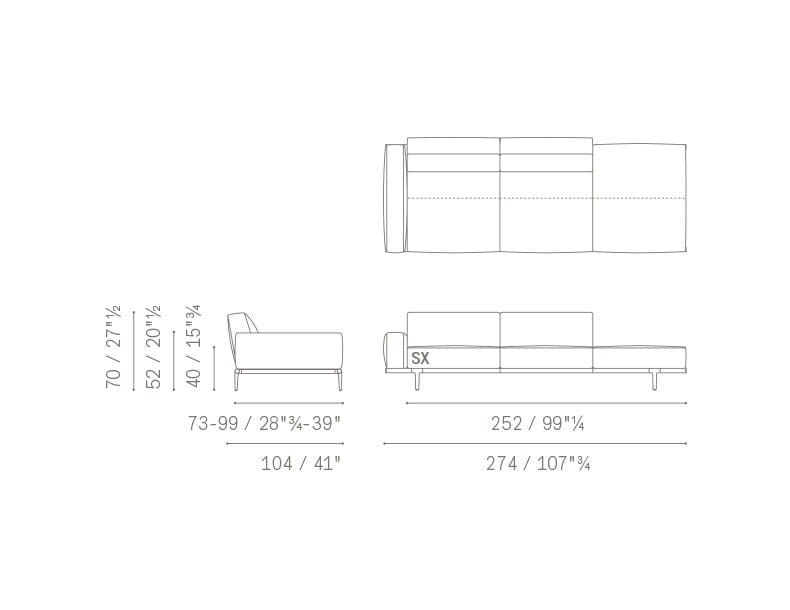 Ткань диван Poltrona Frau коллекция-диваны и кресла ARCH-00009449 - Вид №4