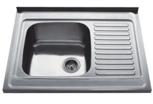 HB6080 Кухонная мойка , полированная сталь Haiba