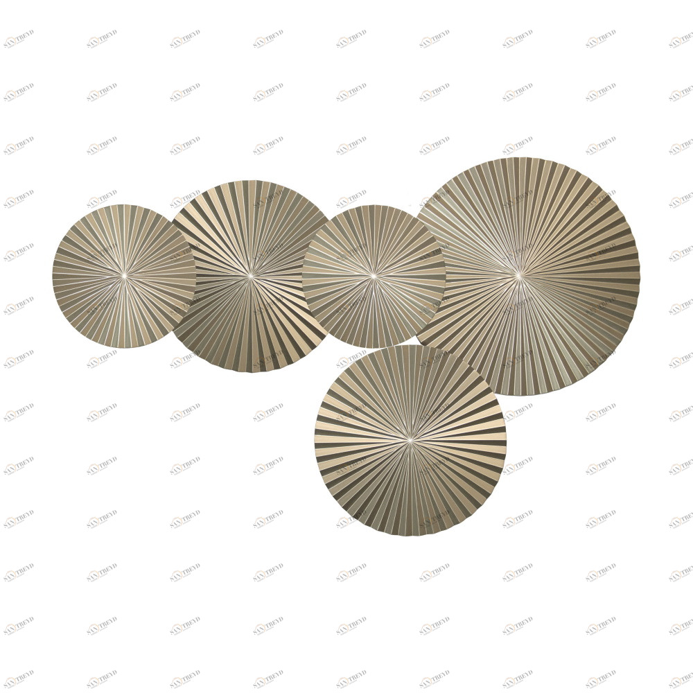 Настенное панно из дерева inflow gold 130см.*85см. EVENHOME ДИЗАЙНЕРСКИЕ 129708 Шампань 