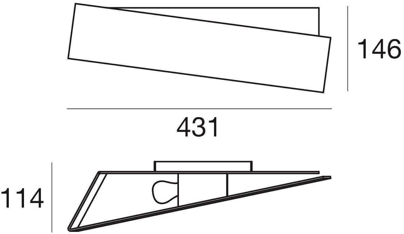 Linea Light Group Настенный светильник из металла Zig zag sun-id-1344664 - Вид №3