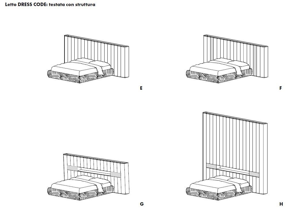Двуспальная мягкая кровать из ткани Olivieri дресс-код ARCH-00076369 - Вид №34