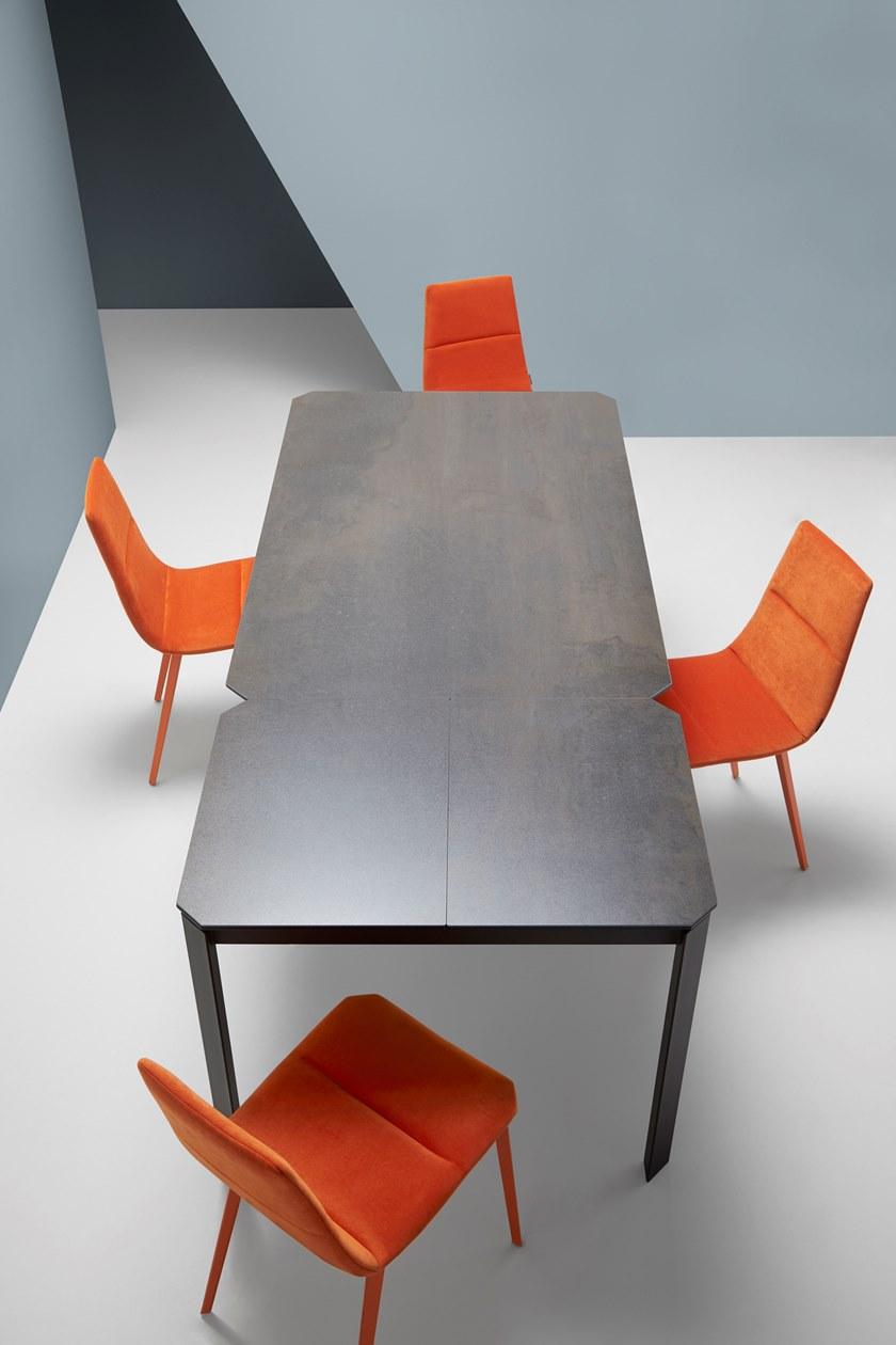 MOBLIBERICA Обеденный стол с керамической столешницей под дерево Salt sun-id-1379105 - Вид №2