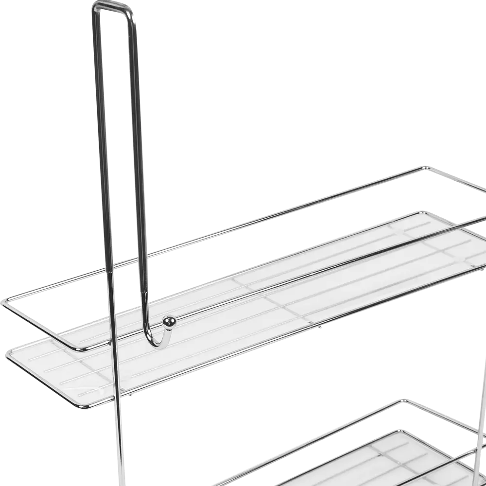 Полка для душевой кабины Caddy SWR-1005 двухъярусная металл цвет хром SWENSA STLM-2118364 - Вид №1