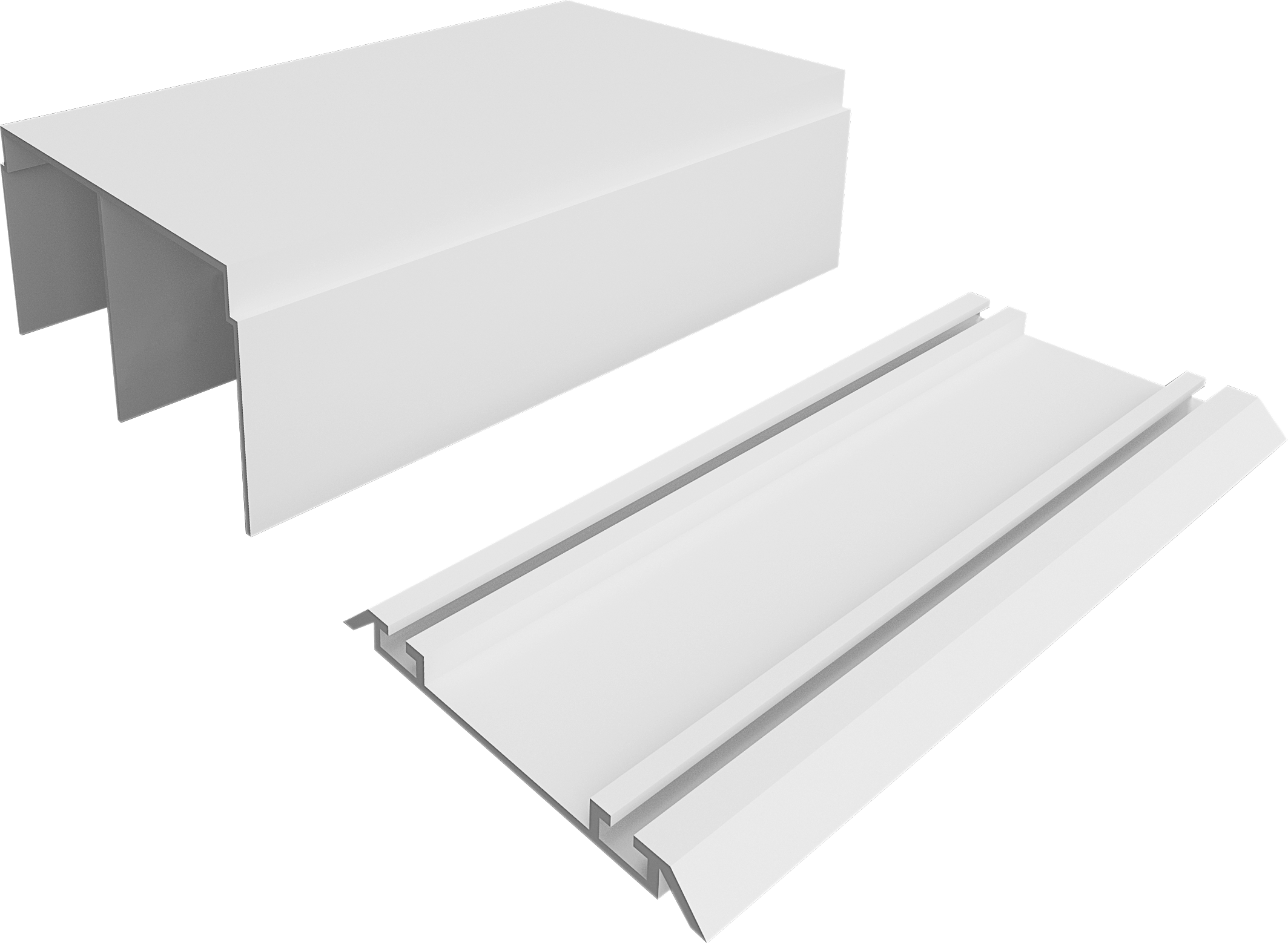 Направляющие для раздвижной двери SPACEO белые 138.3 см 82368554 STLM-0025634