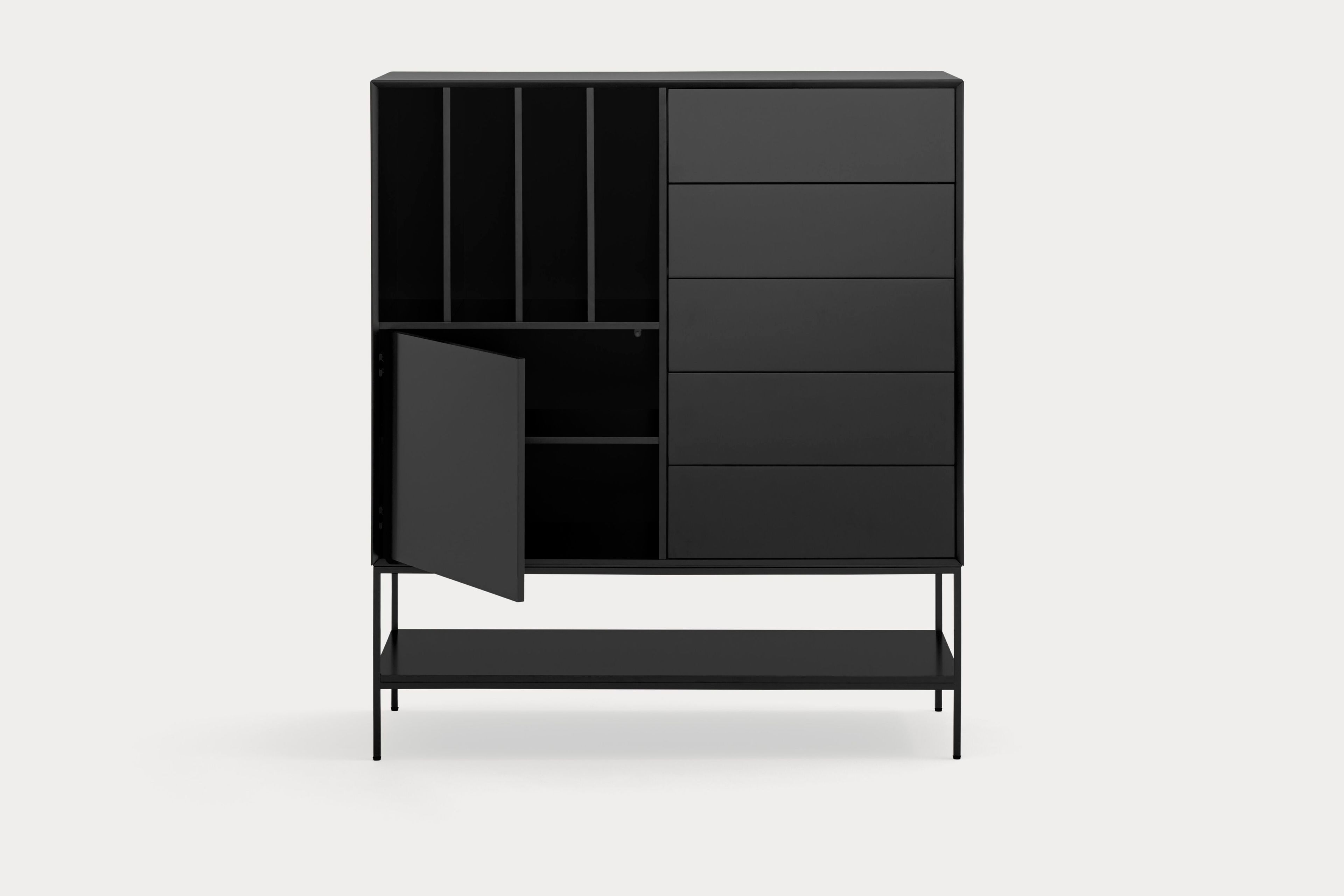 Шкаф из МДФ с распашными дверцами и ящиками TEULAT Platt ARCH-00009067 - Вид №11