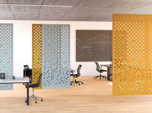 Рециркулированная ПЭТ подвесная акустическая панель