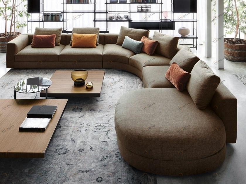 Lema Модульный угловой диван из ткани с шезлонгом sun-id-1432150