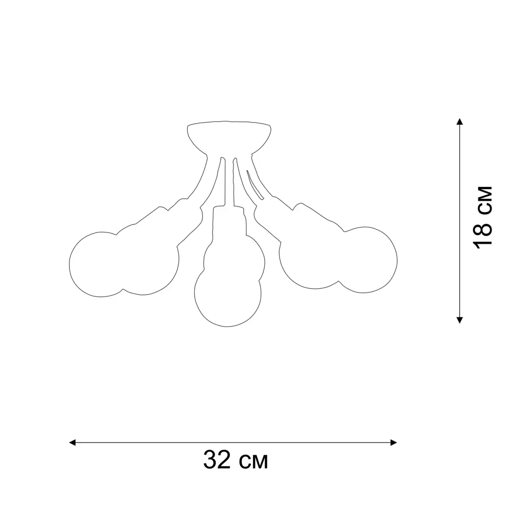 Vitaluce Пегас — современная потолочная люстра с 6 лампами для помещений до 18 м² 89386498 STLM-1325595 - Вид №11