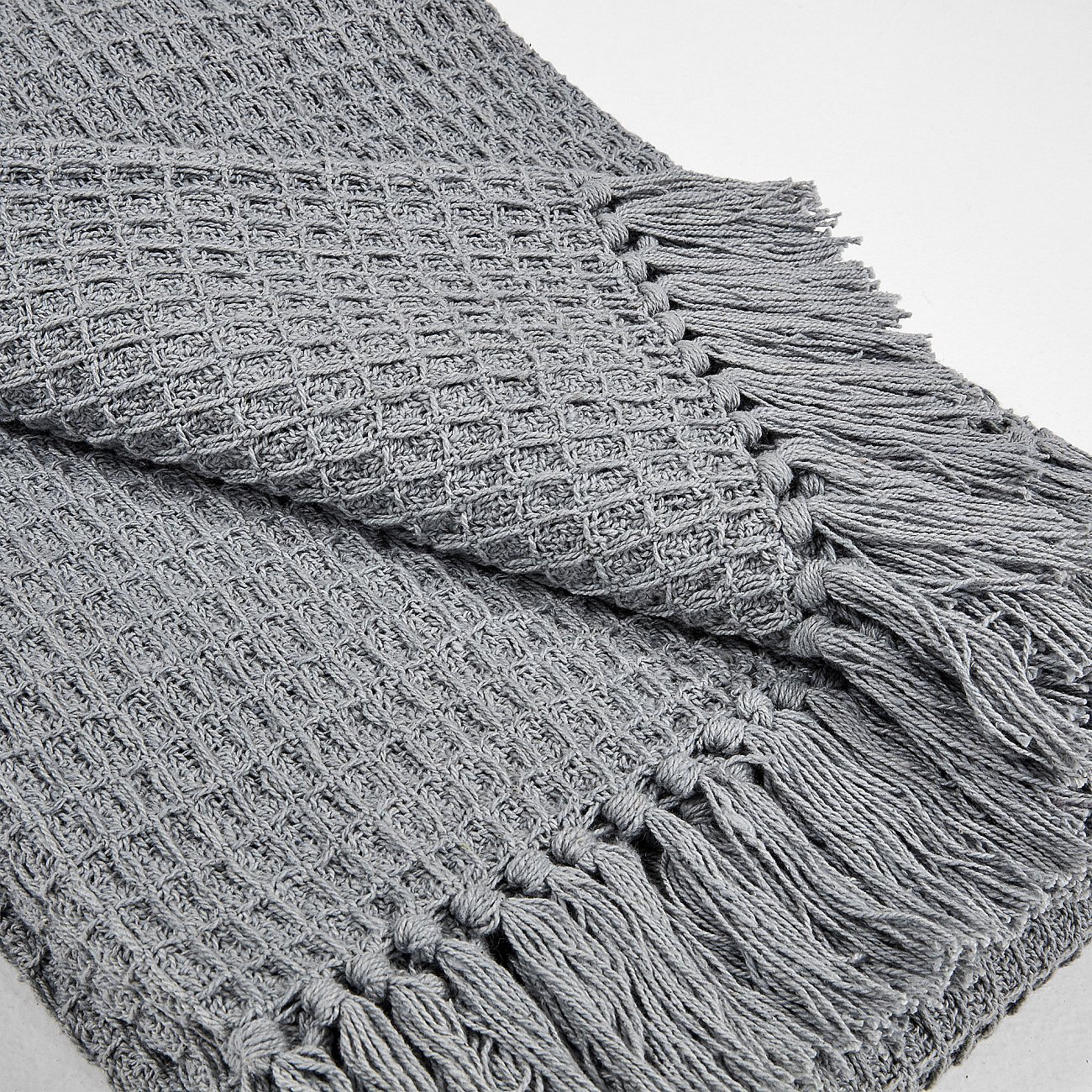 Плед Shallow 130x170 серый от La Forma LA FORMA SHALLOW, ОДНОТОННЫЕ 298812 Серый  - Вид №4