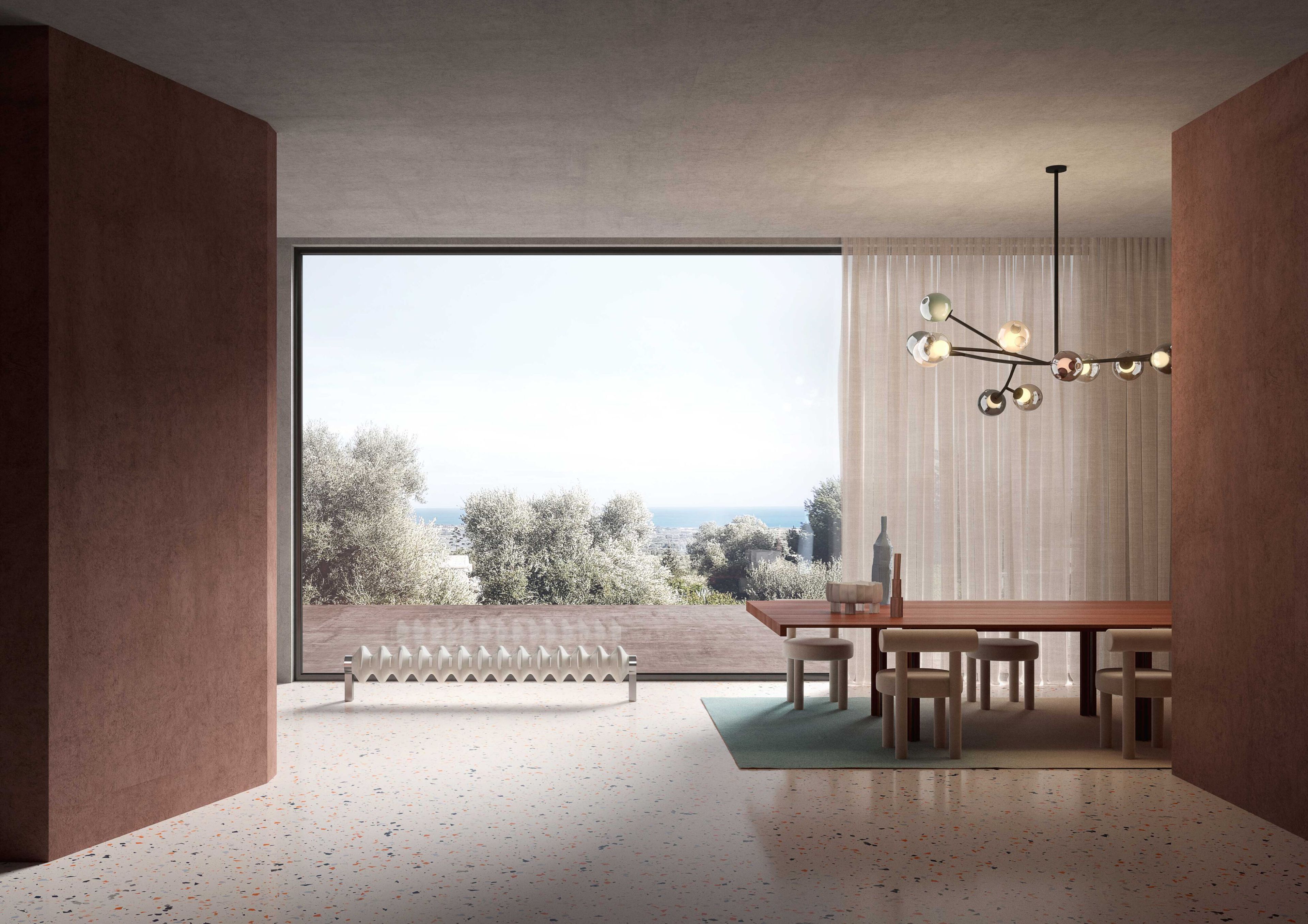 Порошковое покрытие стальной горизонтальный полотенцесушитель Tubes Elements ARCH-00087033 - Вид №15