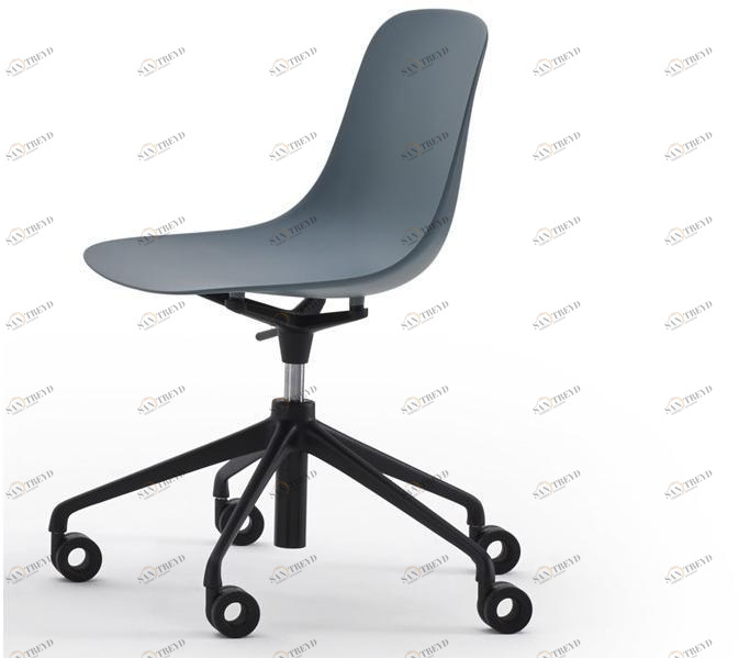 ESTEL GROUP Регулируемое по высоте офисное кресло из полипропилена на колесиках Shell sun-id-1369150