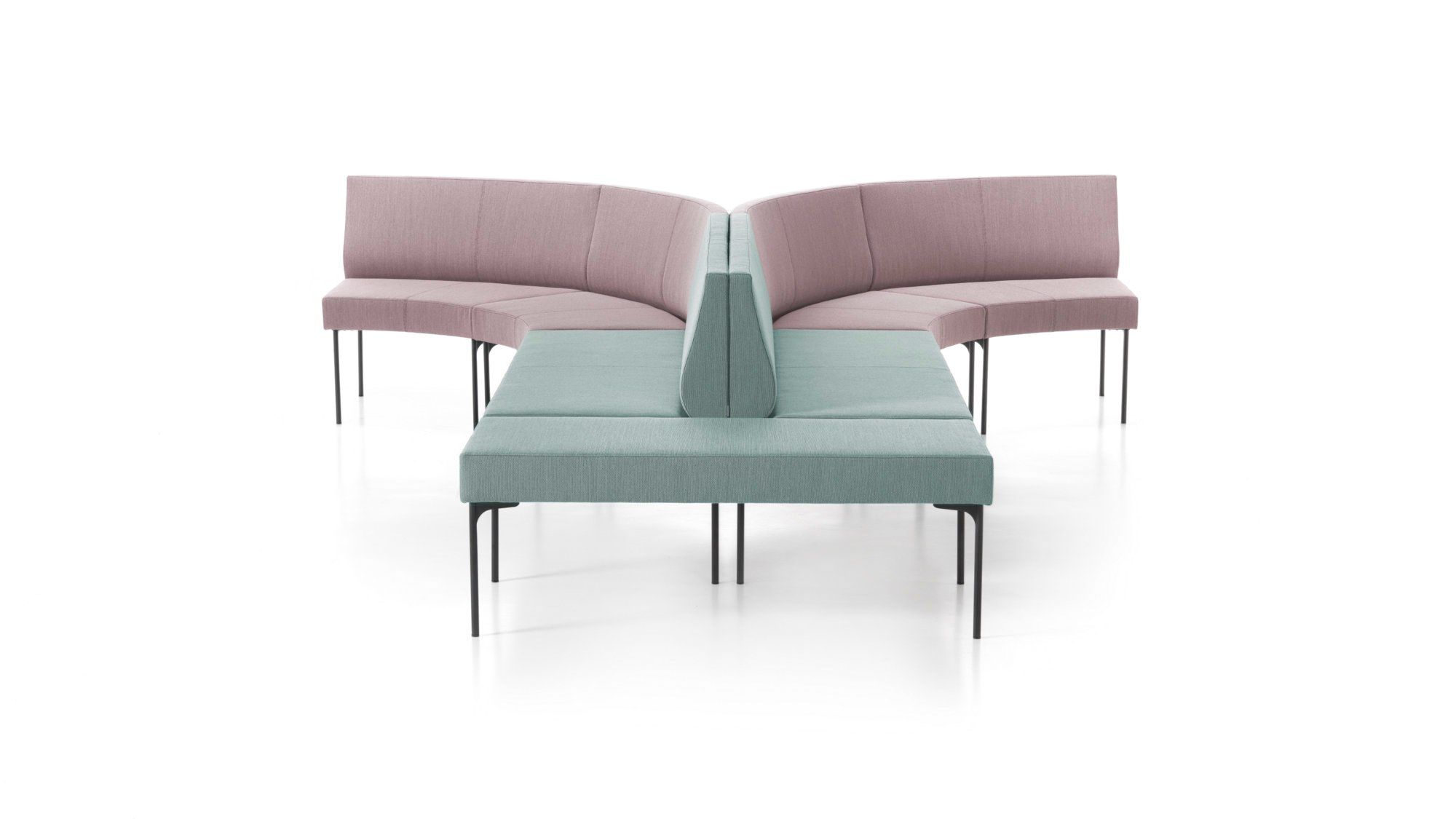 Мягкая скамейка из ткани SITIA Laguna ARCH-00129293 - Вид №7