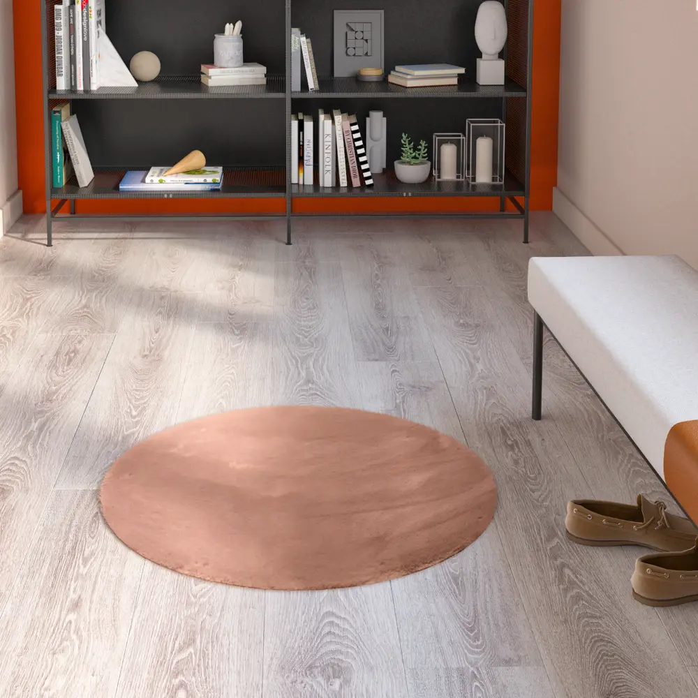 INSPIRE BIANCA: Искусственная шкура розового оттенка для уютного интерьера 83235395 STLM-0039670