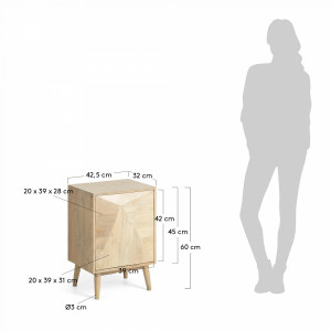 063847 Прикроватная тумба Sanvy 42 x 60 La Forma Sarah