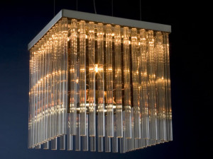 Стеклянная галогенная подвесная лампа