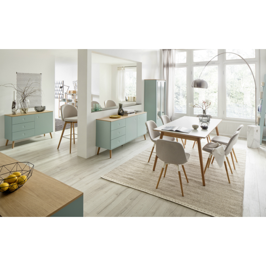 Стеллаж Tenzo Art, 118x178x36 см, дуб, зеленый 2333076 - Вид №2