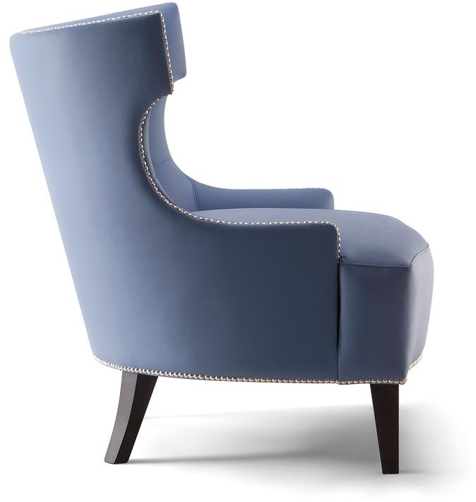 Tirolo Стеганое кожаное кресло с подлокотниками Devon 049 p - Вид №1