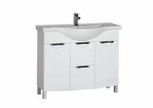 Тумба с раковиной Aquanet Асти 105 б/к белый