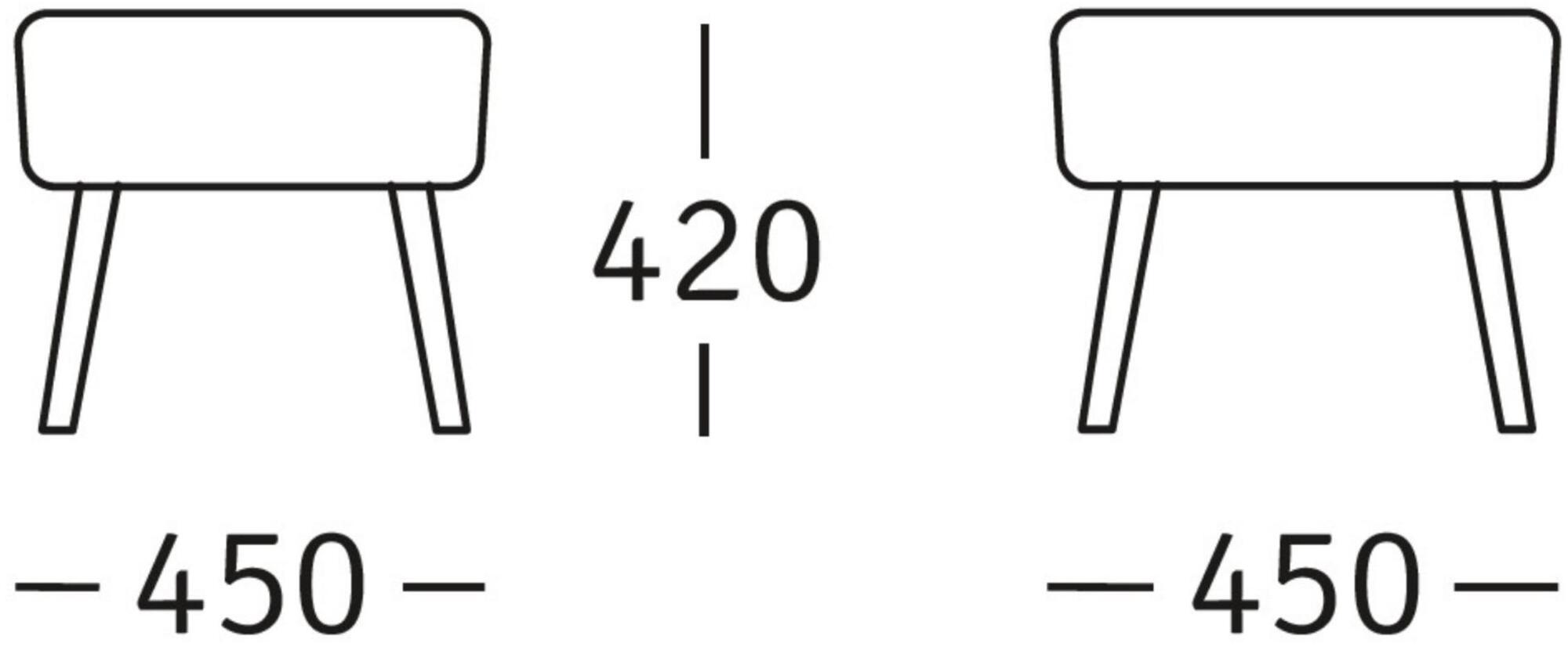 ROSSIN Подставка для ног из ткани Diana sun-id-1345983 - Вид №1