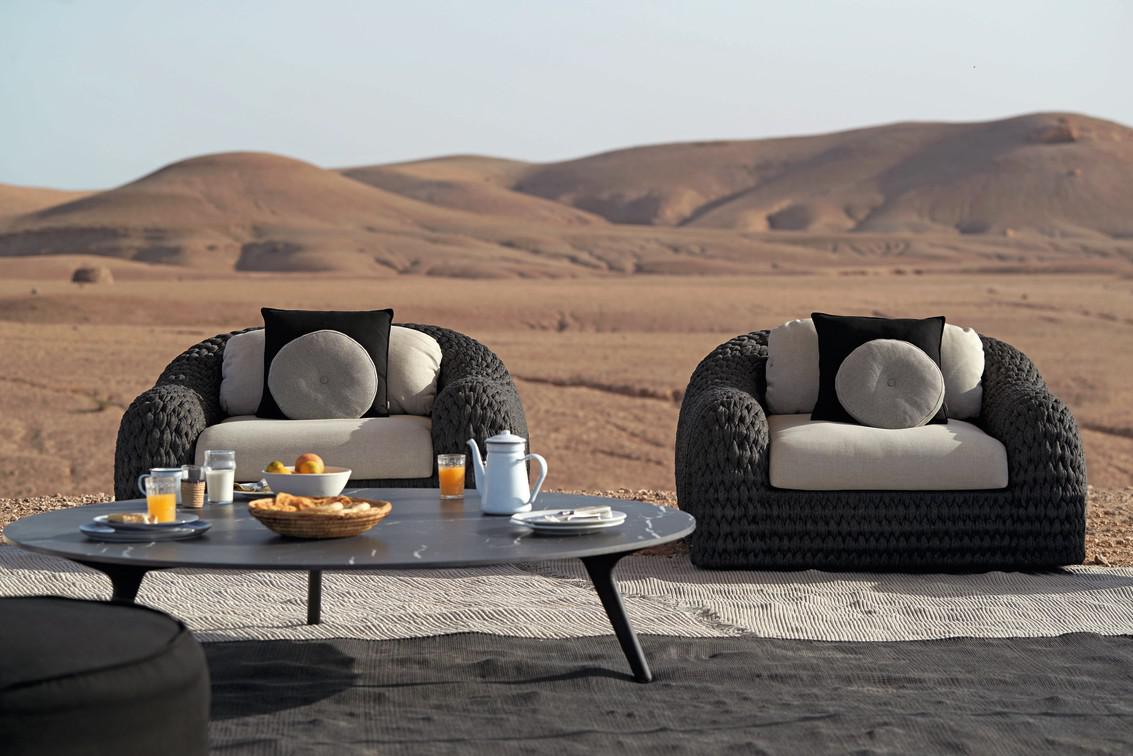 MNST989 Журнальные столики teak ⌀148см Manutti Torsa - Вид №12