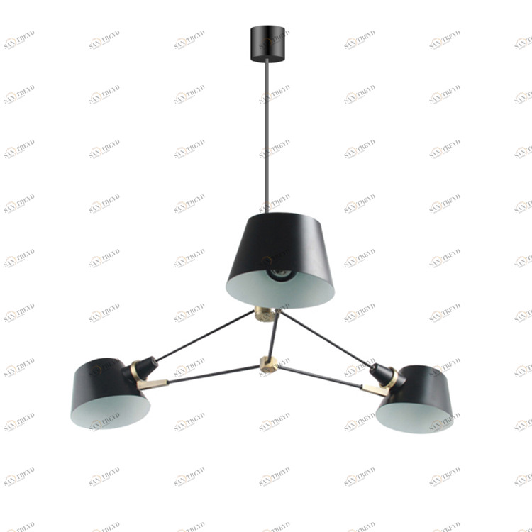 Светильник подвесной 20х91 см латунь Long Pivot 9209P/3A DELIGHT COLLECTION ДИЗАЙНЕРСКИЕ 00-3883109 Черный 