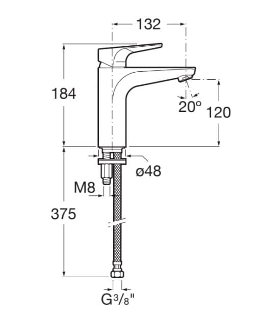 Смеситель для раковины без слива Roca Atlas ARCH-00118306 - Вид №2