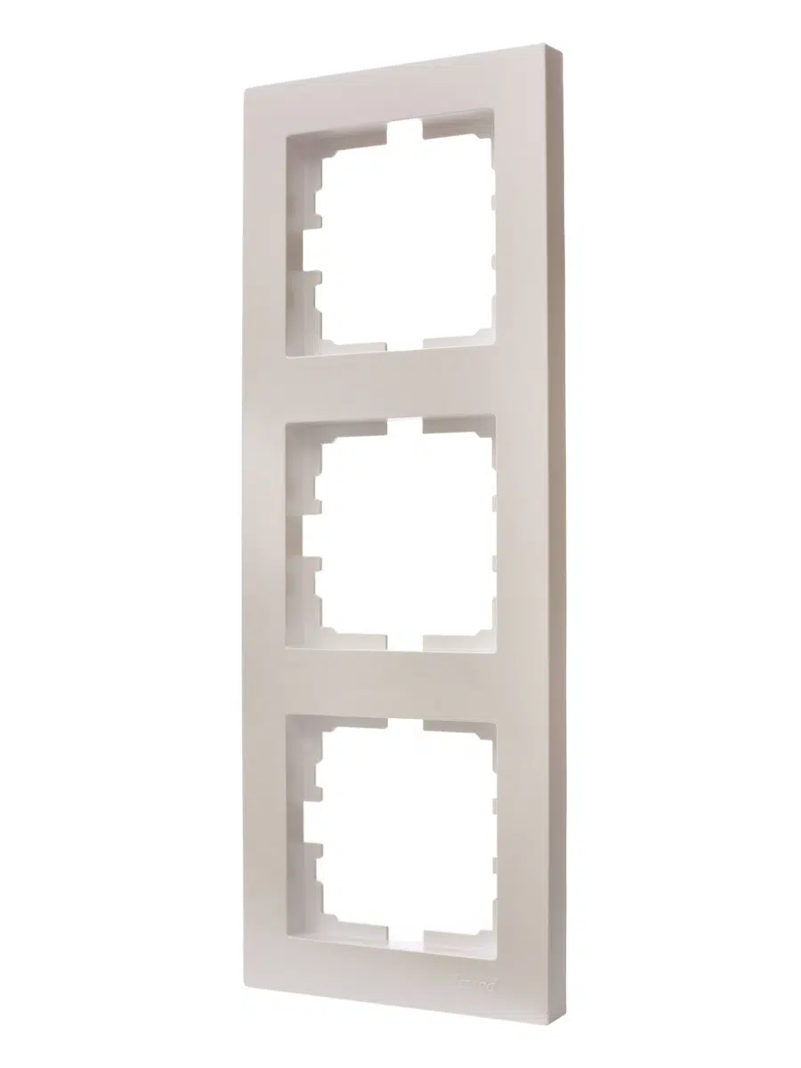 VESNA Рамка 3-ая вертикальная без вст жемчужный LEZARD 742-3000-153 - Вид №1