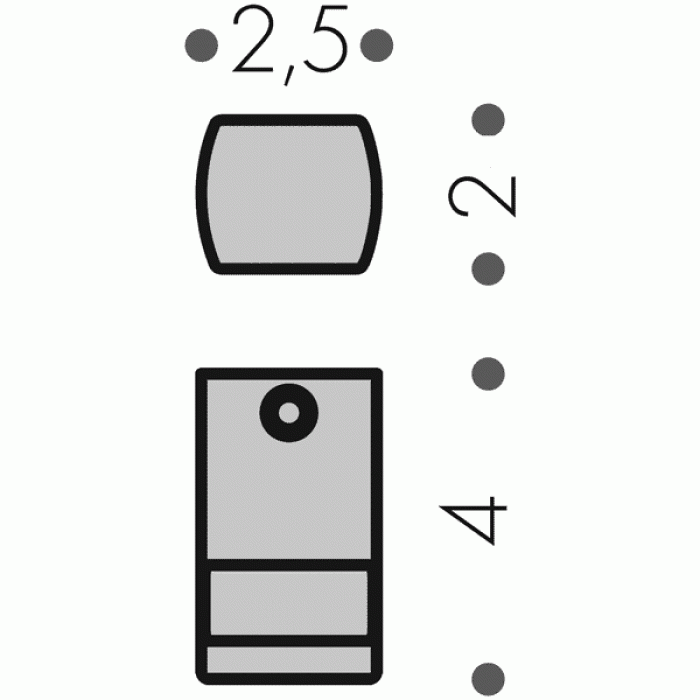 LC57 Крючок (хром) COLOMBO LULU Colombo Design - Вид №2