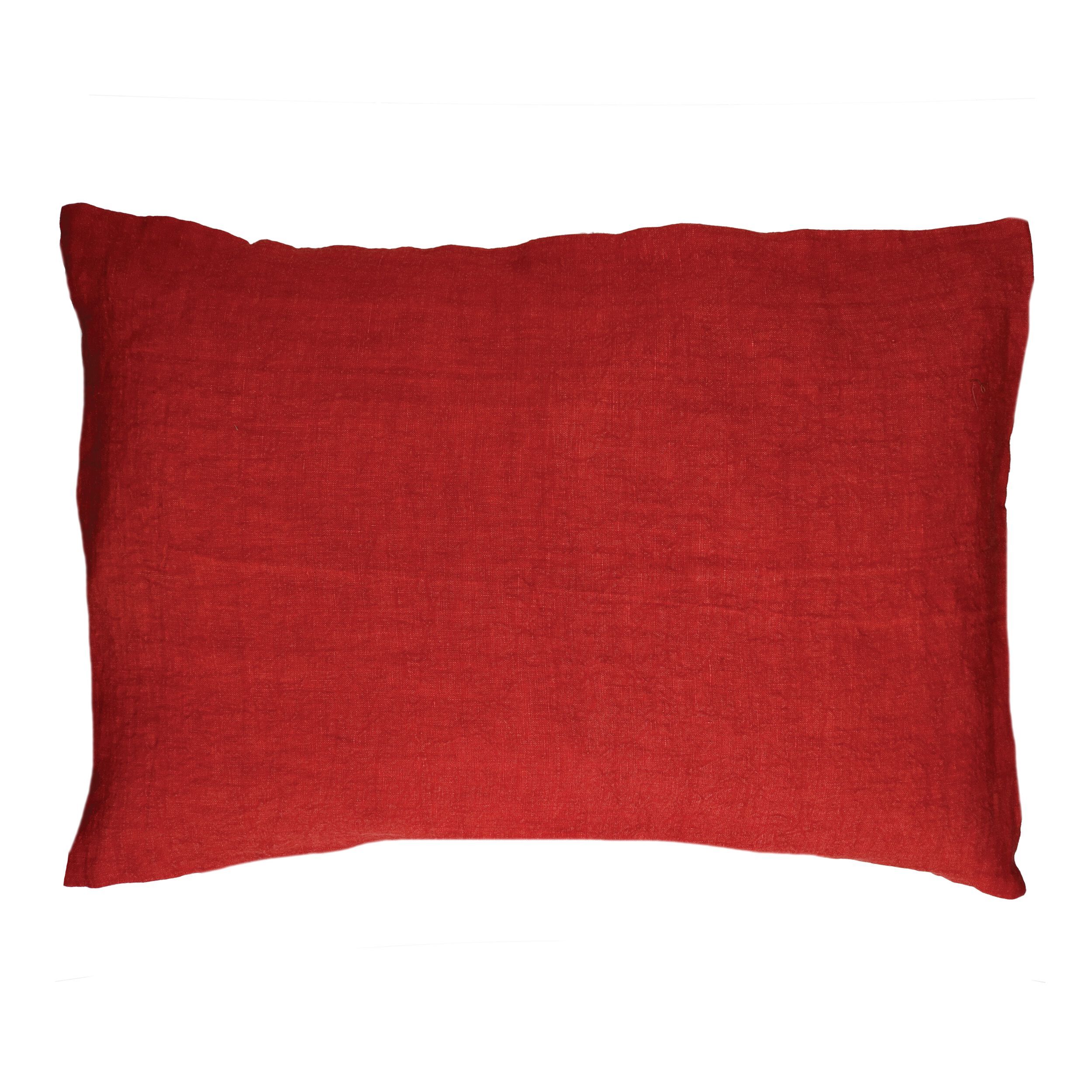 Прямоугольная однотонная льняная подушка POMAX BASICS ARCH-00153227 - Вид №40