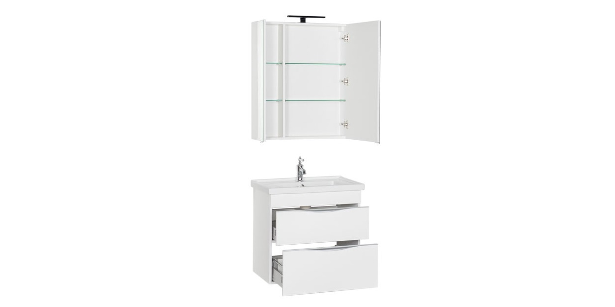 Комплект мебели Aquanet Эвора 70 белый 00184550 - Вид №3