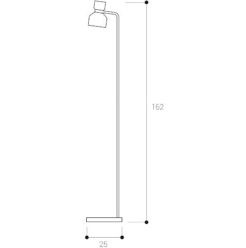 Регулируемая металлическая напольная лампа Miloox ARCH-00011619 - Вид №2