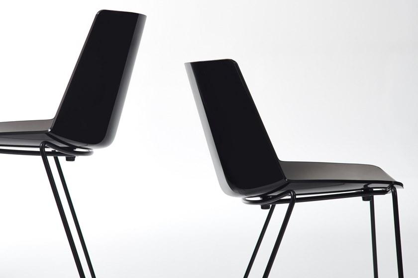 MDF Italia Табурет из полипропилена на санках со спинкой Aïku sun-id-1366266 - Вид №3