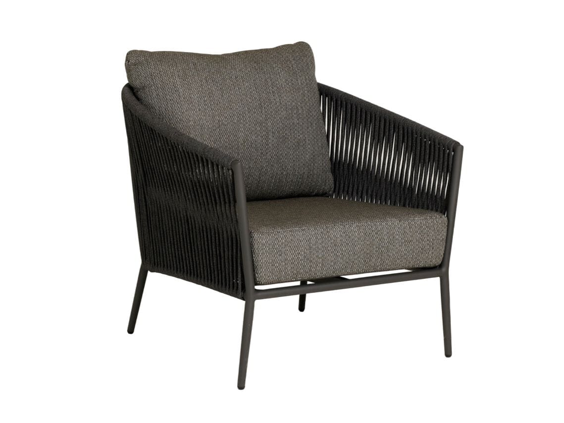 Тканевое садовое кресло с подлокотниками Jati Kebon Fortuna Rope ARCH-00137635 - Вид №1